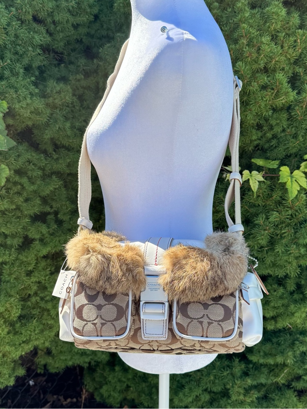 Coach Vintage 2005 Limited Edition Signature Pocket Ski Flap Bag 3590 NWT